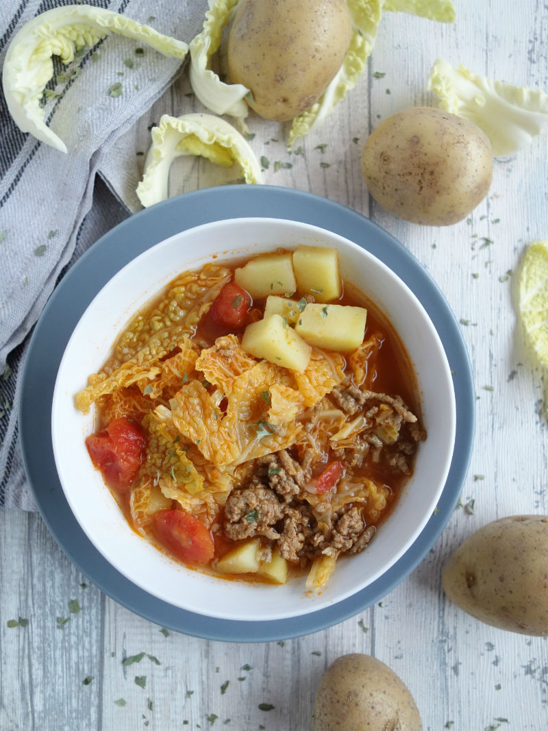 Wirsing-Eintopf mit Hackfleisch und Kartoffeln - Meine Stube