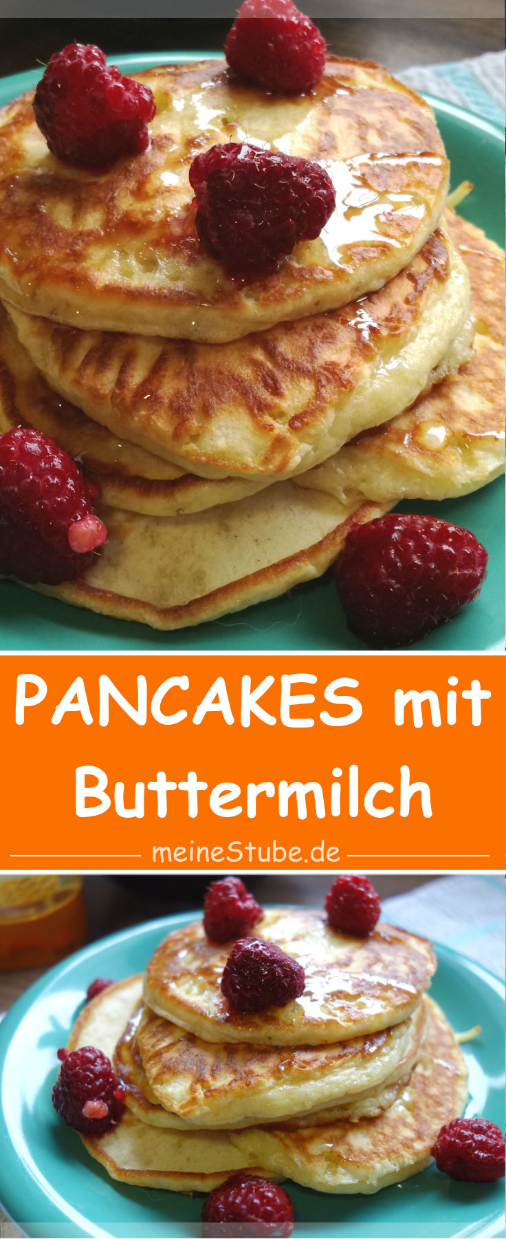 Pancakes mit Buttermilch, schön fluffig - Meinestube