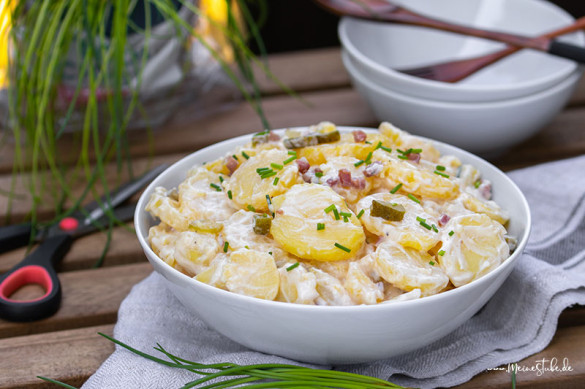 Kartoffelsalat mit Speck und Mayonnaise, für jeden Anlass - Meinestube