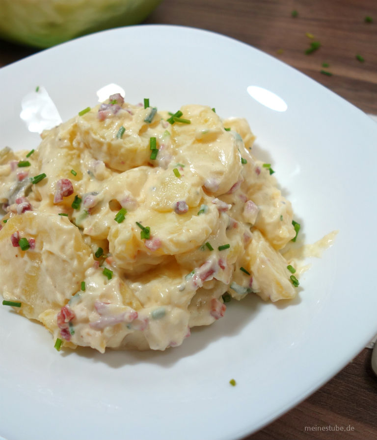 Kartoffelsalat mit Speck und Mayonnaise, für jeden Anlass - Meine Stube