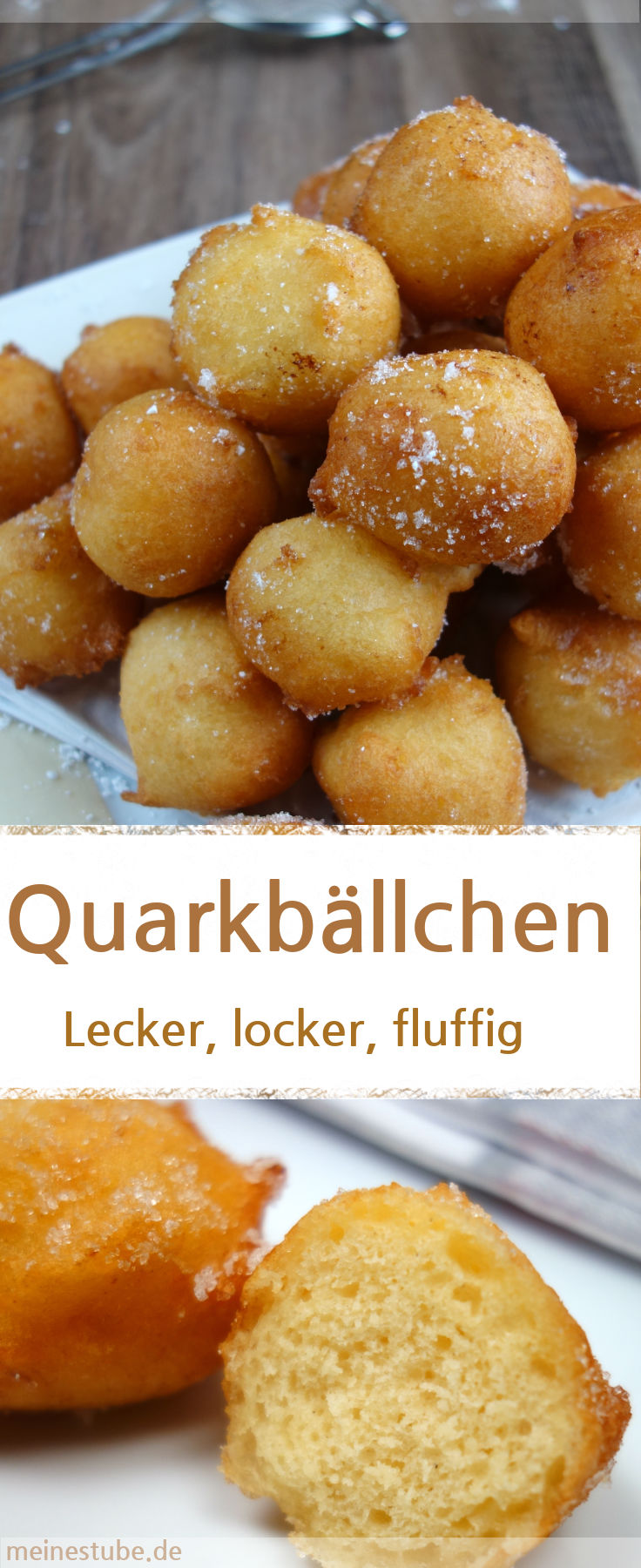 Quarkbällchen ohne Hefe, locker und fluffig - Meinestube