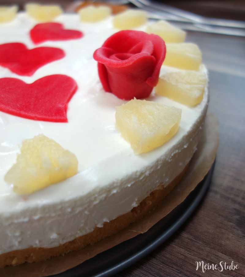 Ananas-Marzipan-Torte eine Kühlschrank-Torte ohne Backen - Meine Stube