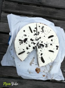 Cheescake aus Oreo-Keksen,