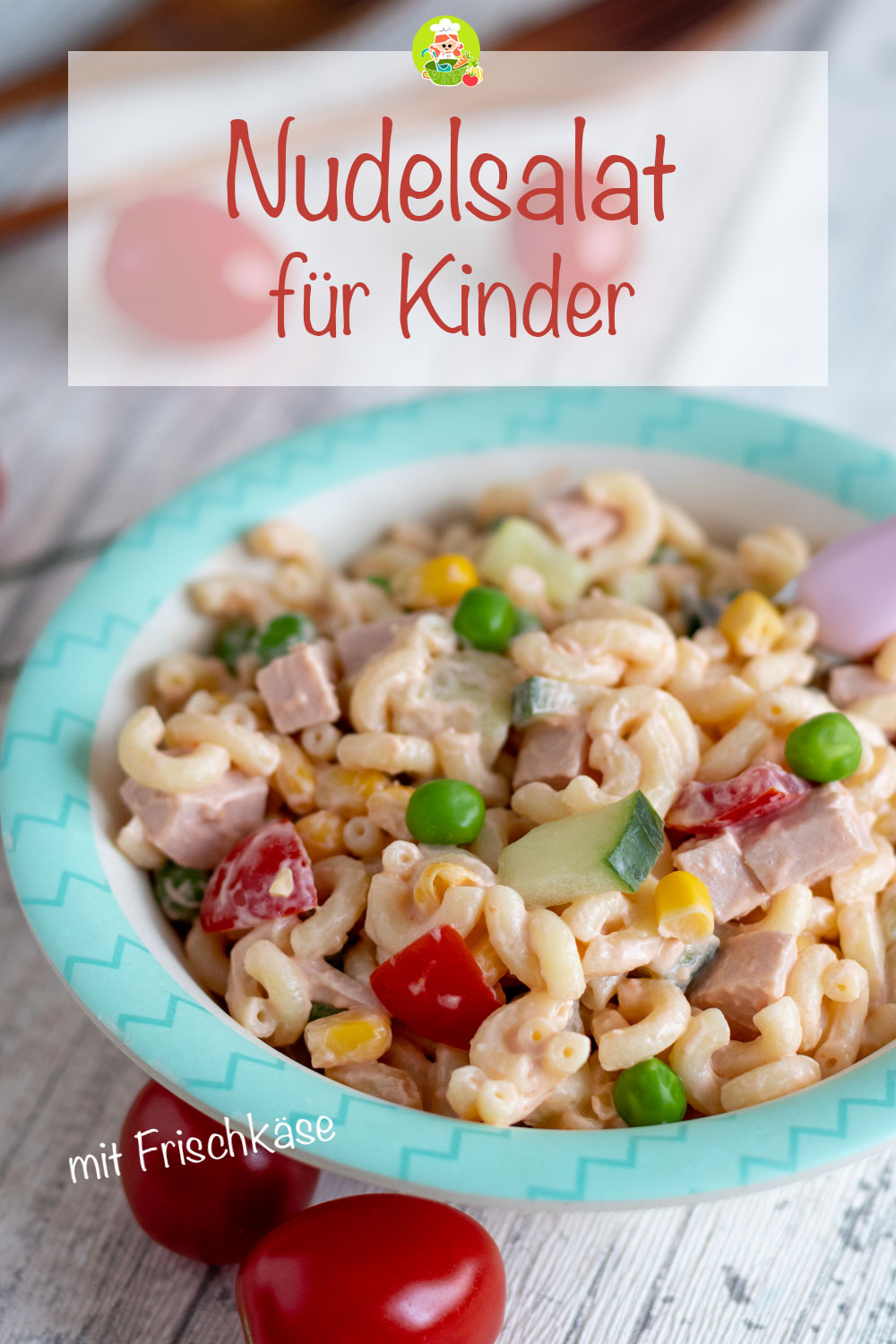 Kinder Nudelsalat mit Frischkäse, was Kindern schmeckt - Meinestube