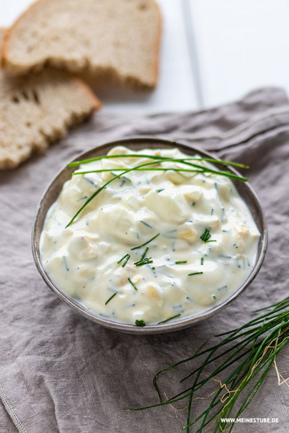 Eiersalat Rezept mit Joghurt und Mayonnaise - Meinestube