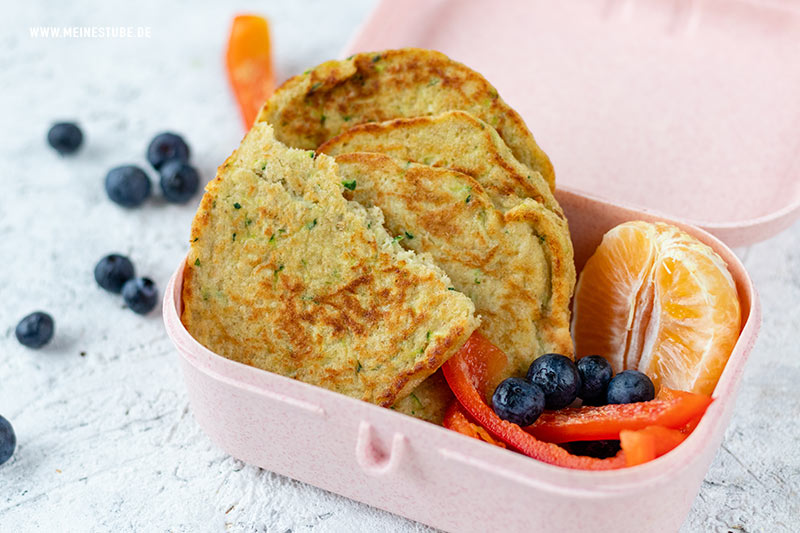 Gesunde Pfannkuchen für Lunch-Box, meinestube