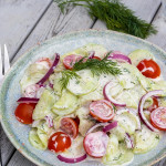 Gurkensalat mit Tomaten, meinestube