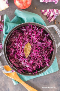 Rotkohl im Topf gekocht, meinestube