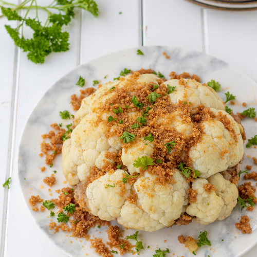 Mittagessen Blumenkohl mit Hackfleisch, meinestube