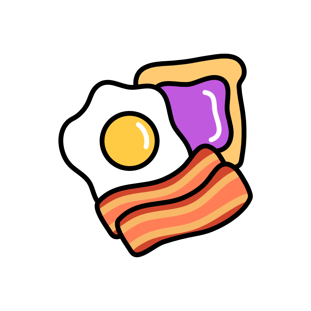 Frühstück Icon, meinestube