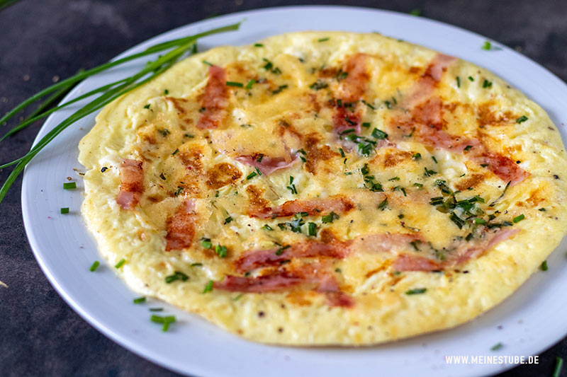 Omelett mit Käse und Schinken - für Kinder &amp; Familie - Meinestube