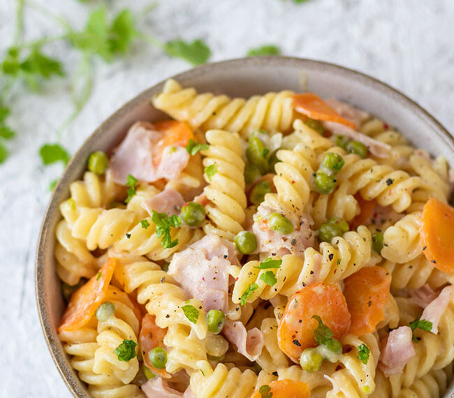 One Pot Pasta mit Gemüse für Kinder