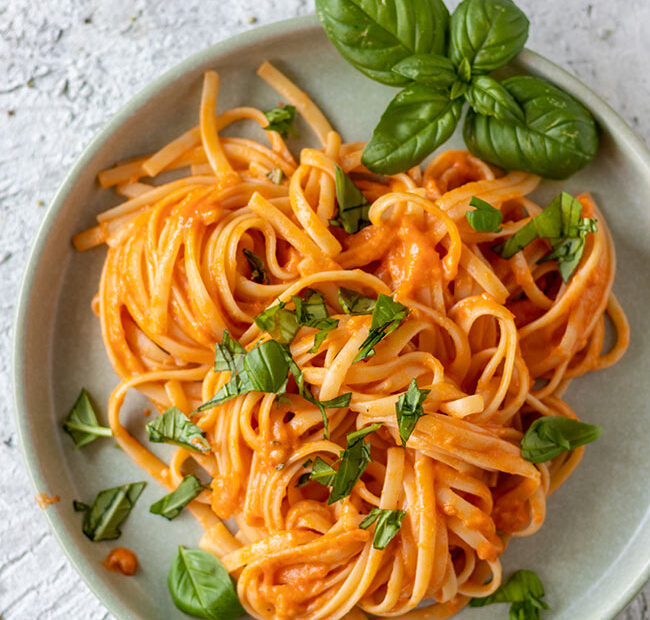 Pasta mit Tomaten-parmesansoße, meinestube