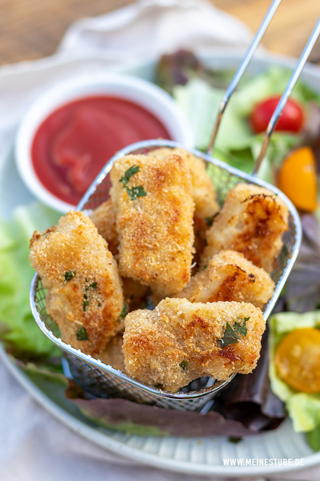 Fischnuggets mit Parmesan Panade – tolles Familienessen.