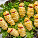 Blätterteig Mumien mit Hackfleisch, meinestube