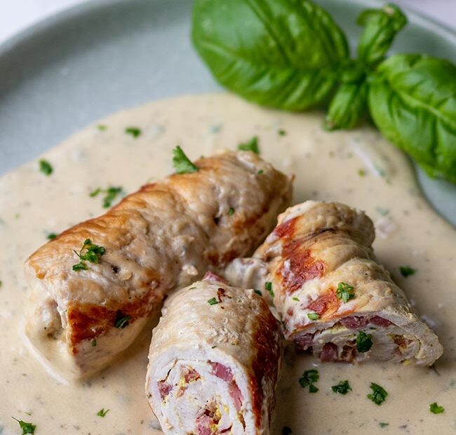 Putenröllchen in Frischkäsesoße von meinestube