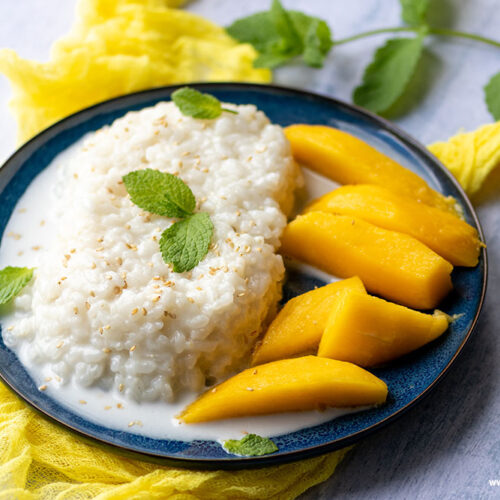 Klebreis mit Mango, meinestube